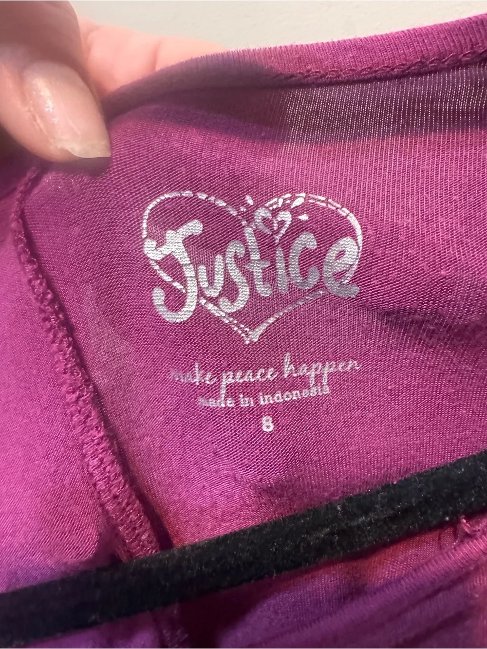 Justice magenta long